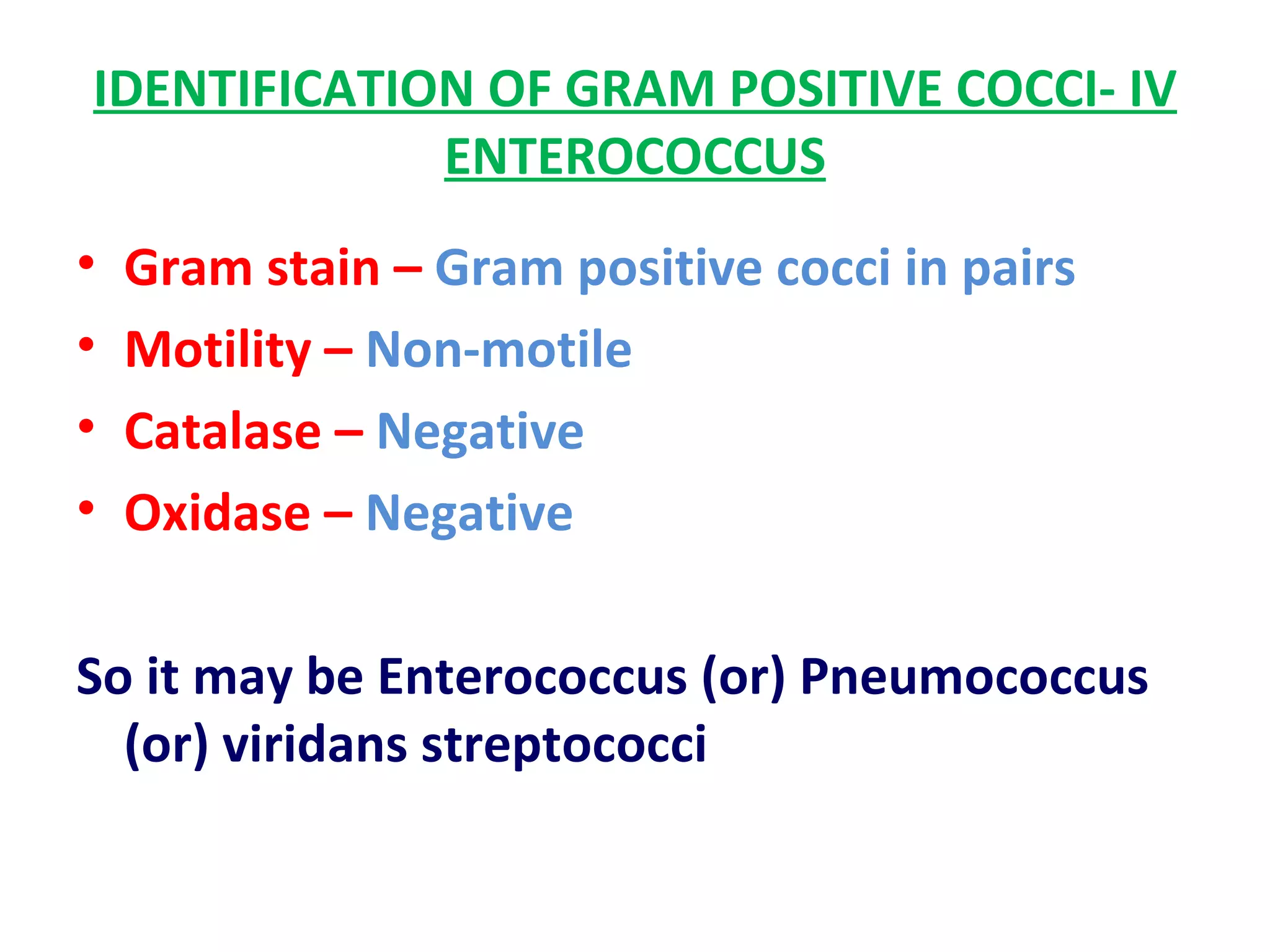 Identification of bacteria, Bacterial identification, Lab ...