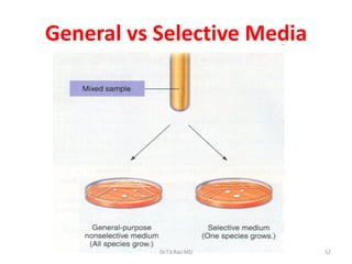 52
General vs Selective Media
Dr.T.V.Rao MD
 