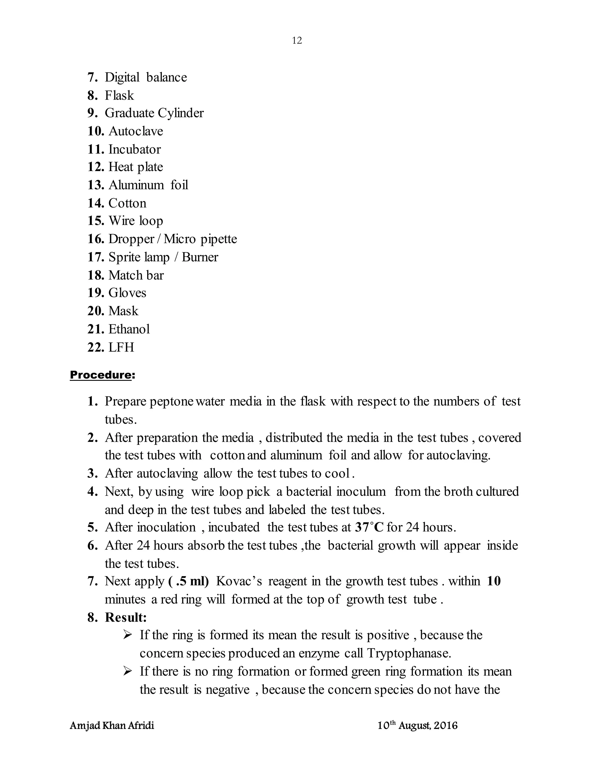 Identification of gram positive and gram negative bacteria | PDF