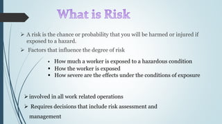 Identification of hazard industry and risk assessment | PPTX