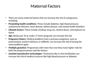 Maternal Risk identification of high risk pregnancies.pptx
