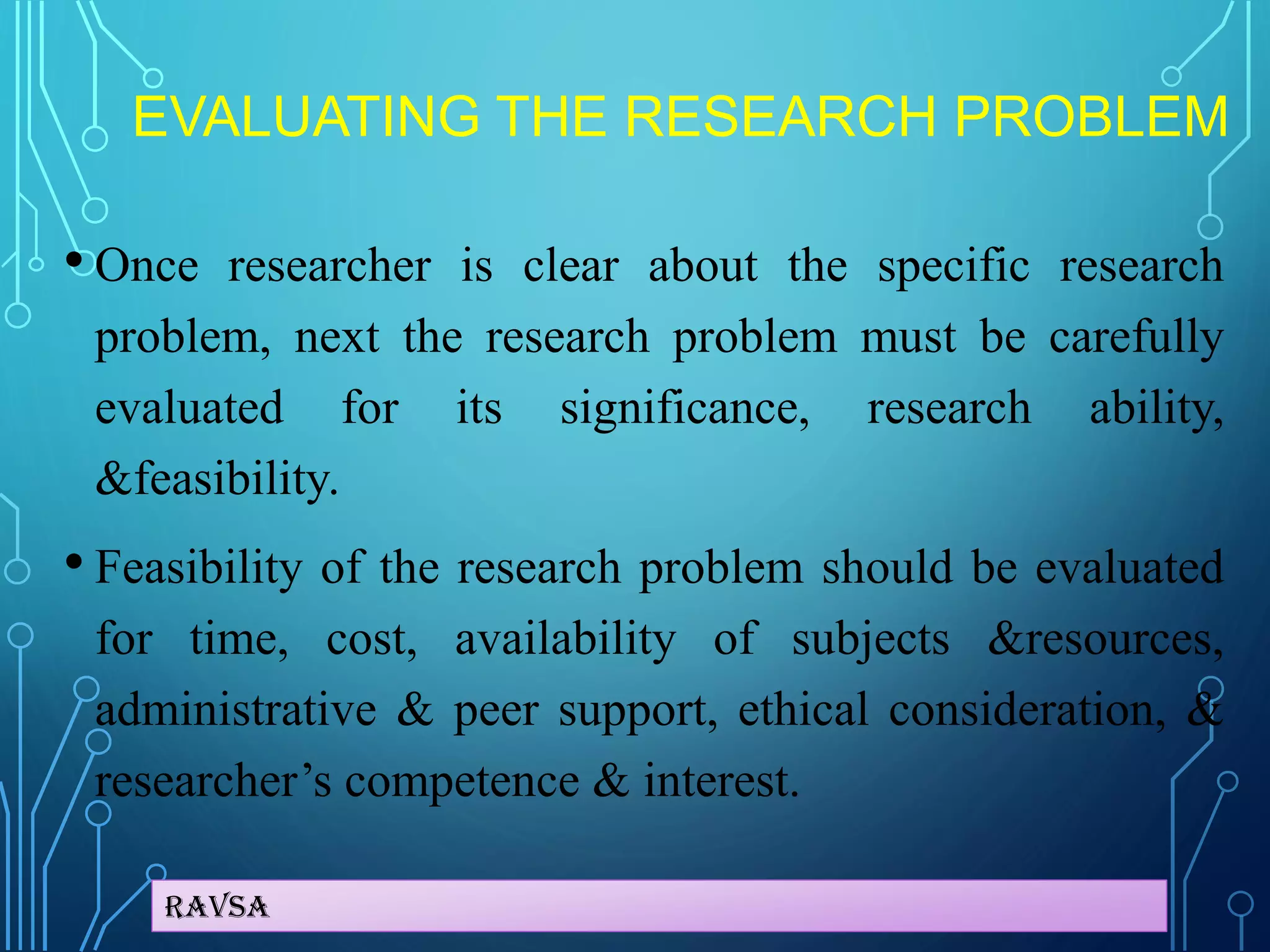 Identification of research problem | PDF | Medical Health
