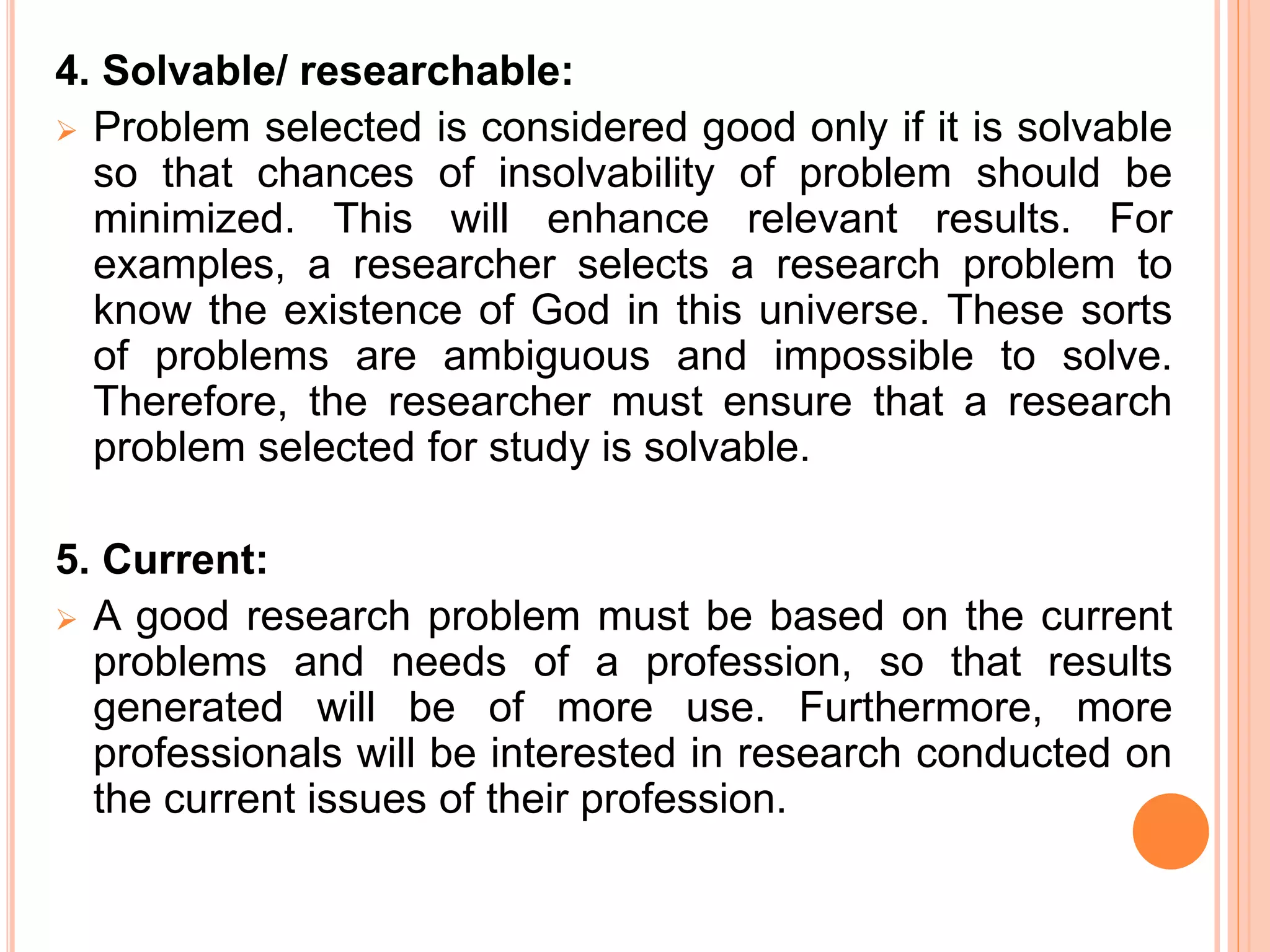 Identification of research problem | PPTX