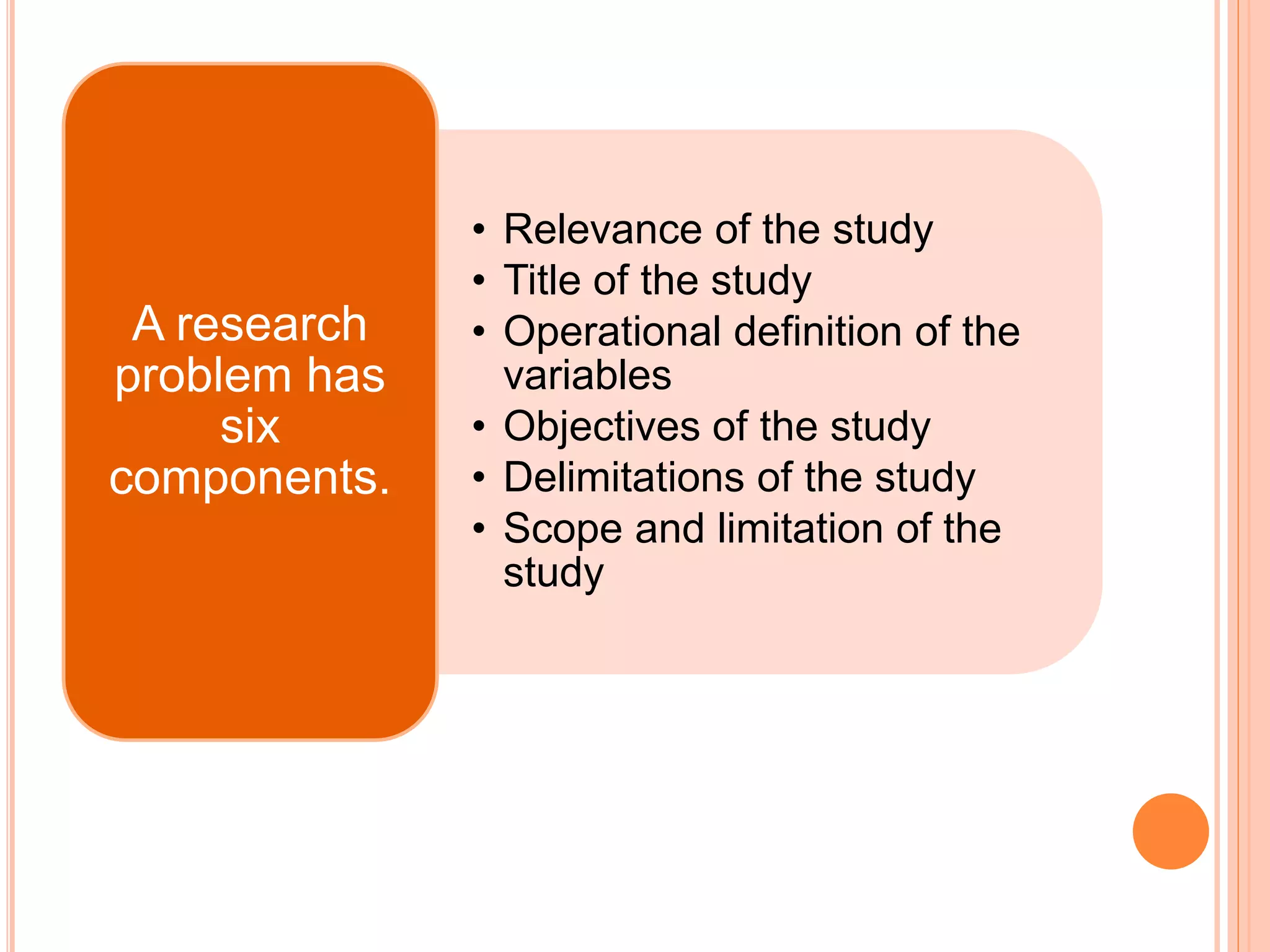 Identification of research problem | PPTX