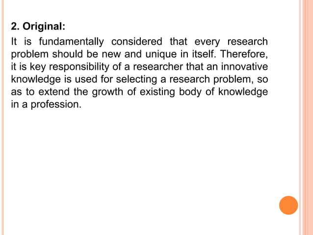 Identification of research problem | PPTX
