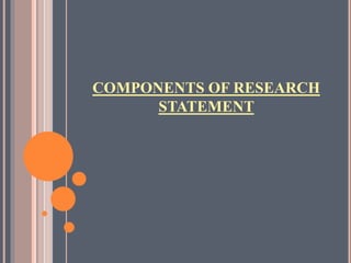 Identification of research problem | PPTX