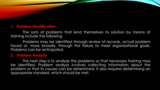 Identification of training and development needs | PPTX