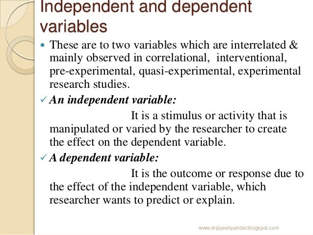 analysis of variables research