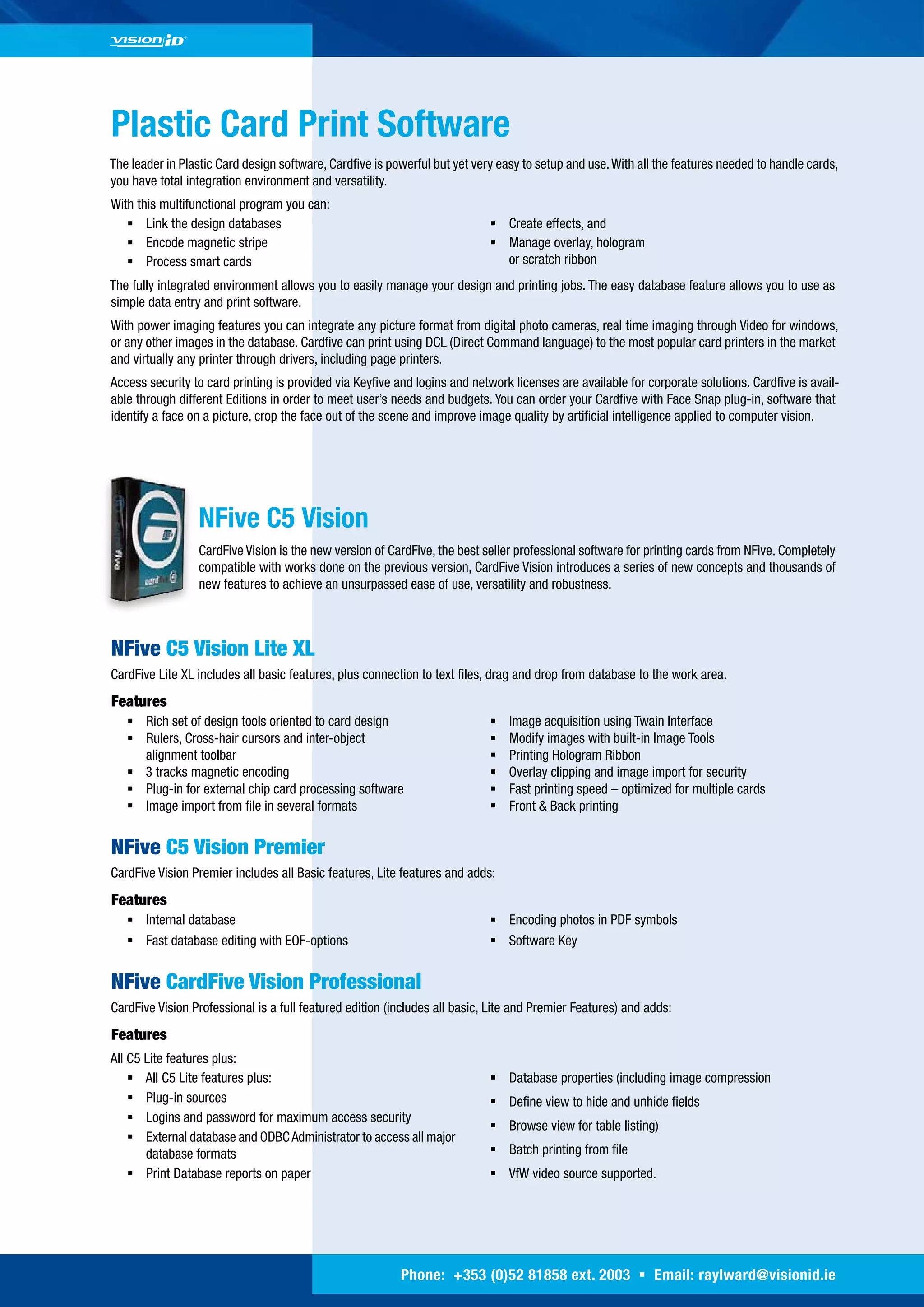 Identification Product Guide