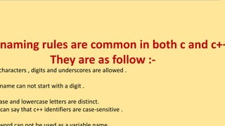 what is Identifiers | PPT