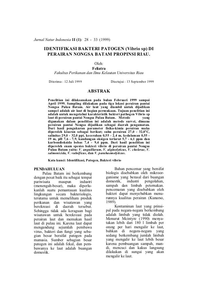 Identifikasi Bakteri Patogen