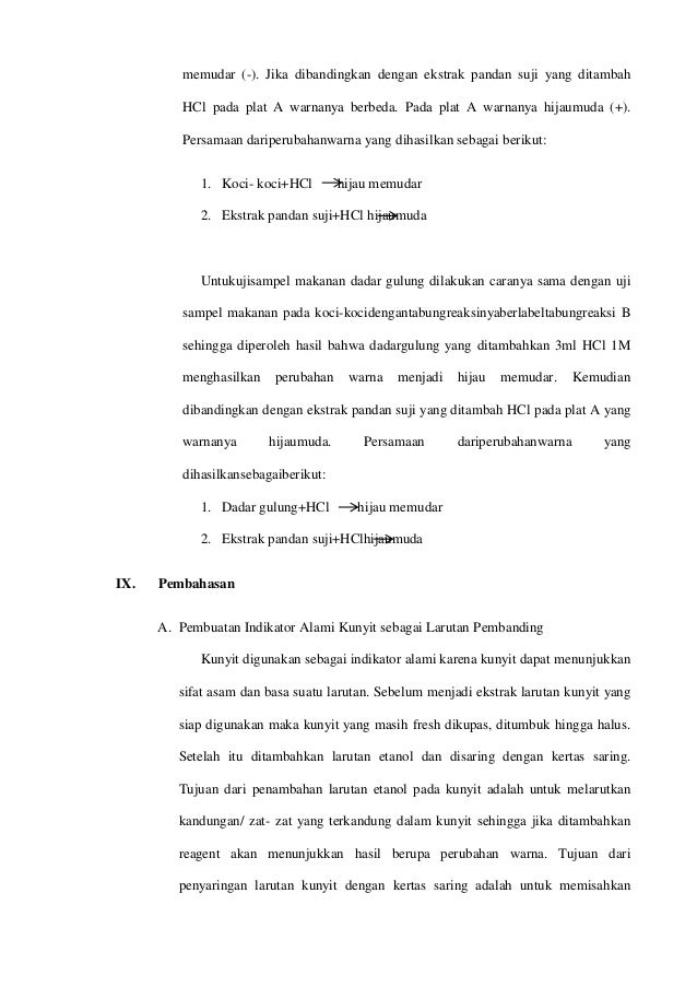 Identifikasi jenis zat pewarna makanan