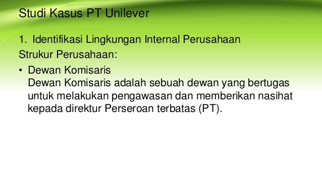 Identifikasi Lingkungan Bisnis Ppt