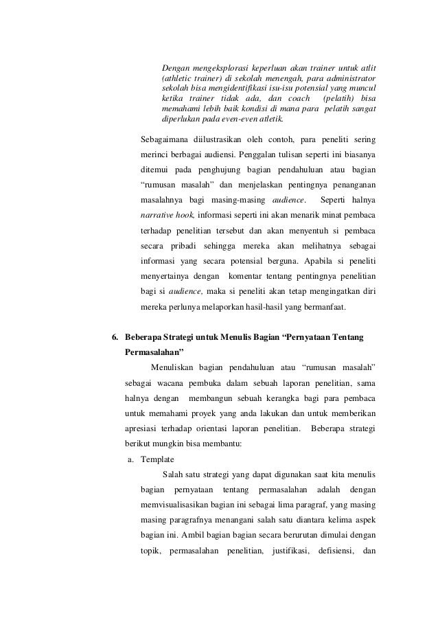 Identifikasi permasalahan penelitian