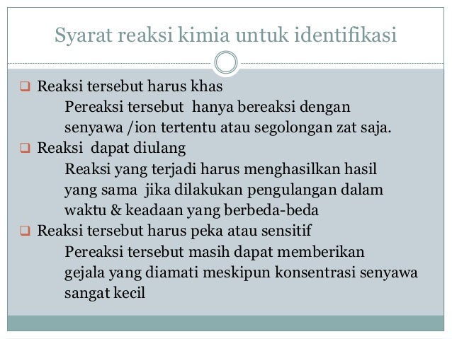 Identifikasi Senyawa Secara Sederhana