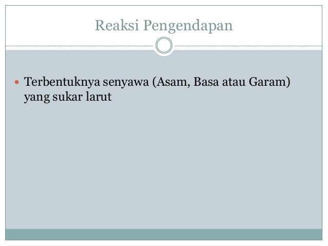 Identifikasi senyawa secara sederhana