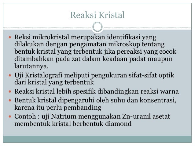 Identifikasi senyawa secara sederhana