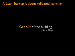 How to Identify a lean startup