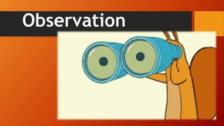 Observation
 