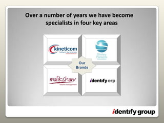 Over a number of years we have become specialists in four key areasOur Brands