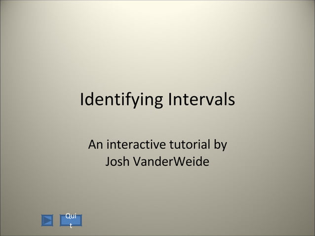 Identifying Intervals Ppt