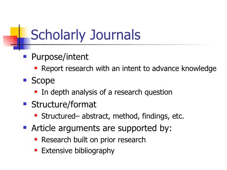 Identifying Scholarly Articles