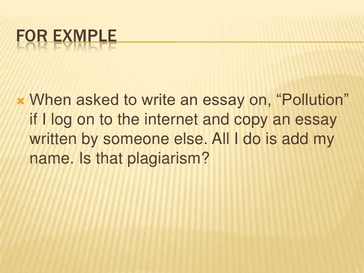 How to plagiarize an essay