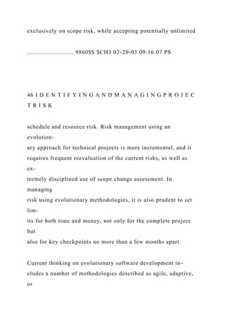 Identifyingand ManagingProject Risk................docx