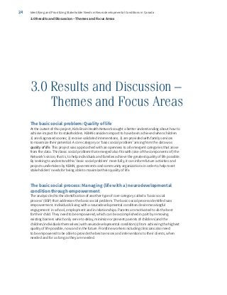 Identifying and Prioritizing Stakeholder Needs in Neurodevelopmental Conditions in Canada24
3.0 Results and Discussion –
	...