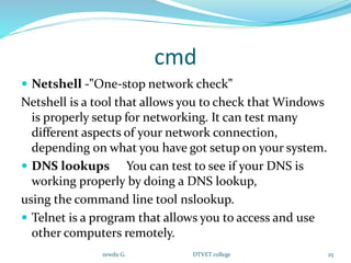 Network. Check Command Identifying and Resolving Network Problems 50 best.pptx