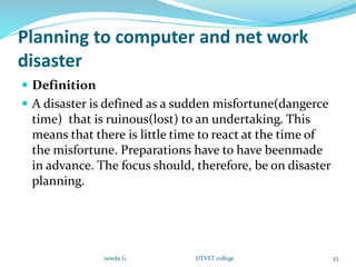 Disaster Computer Meaning Identifying and Resolving Network Problems 50 best.pptx