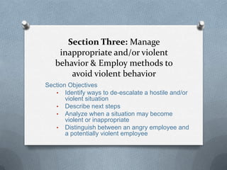 Identifying and responding to workplace issues[1] | PPTX