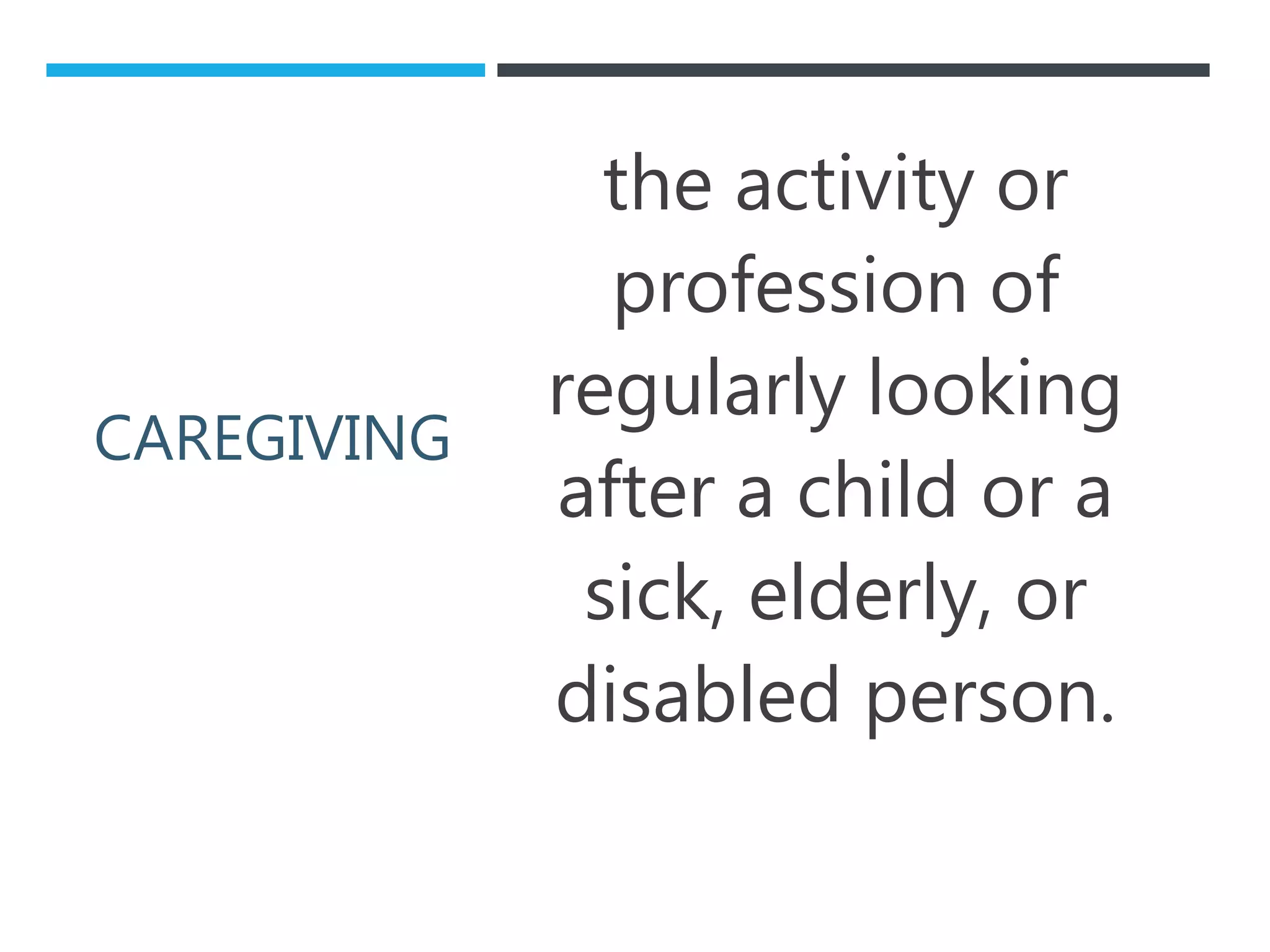 Identifying caregiving tools, equipment, and paraphernalia PPT