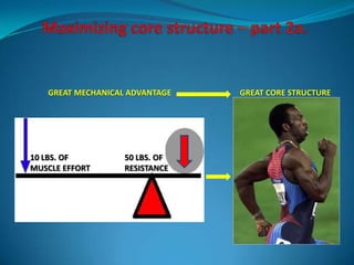 GREAT MECHANICAL ADVANTAGE   GREAT CORE STRUCTURE




50 lbs OF
 10 LBS.             50 LBS. OF
 MUSCLE EFFORT       RESISTANCE
 