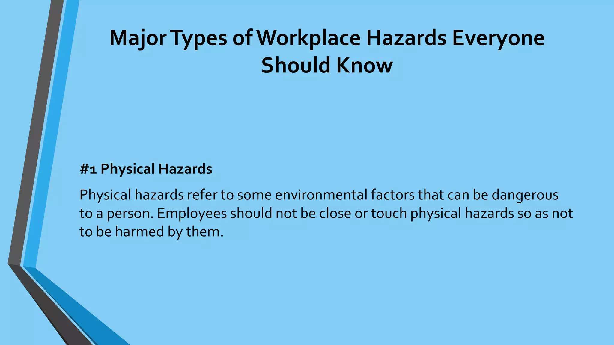 Identifying Hazards in the Workplace (and how to reduce their risks) | PPTX
