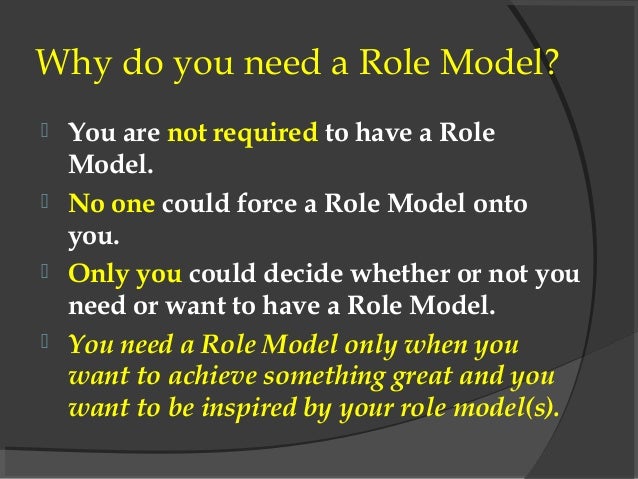 Identifying life changing role models