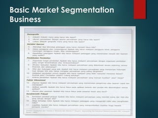 Identifying market segments and targets | PPT