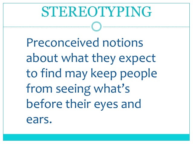 preconcieved notion definition preconcieved notion definition