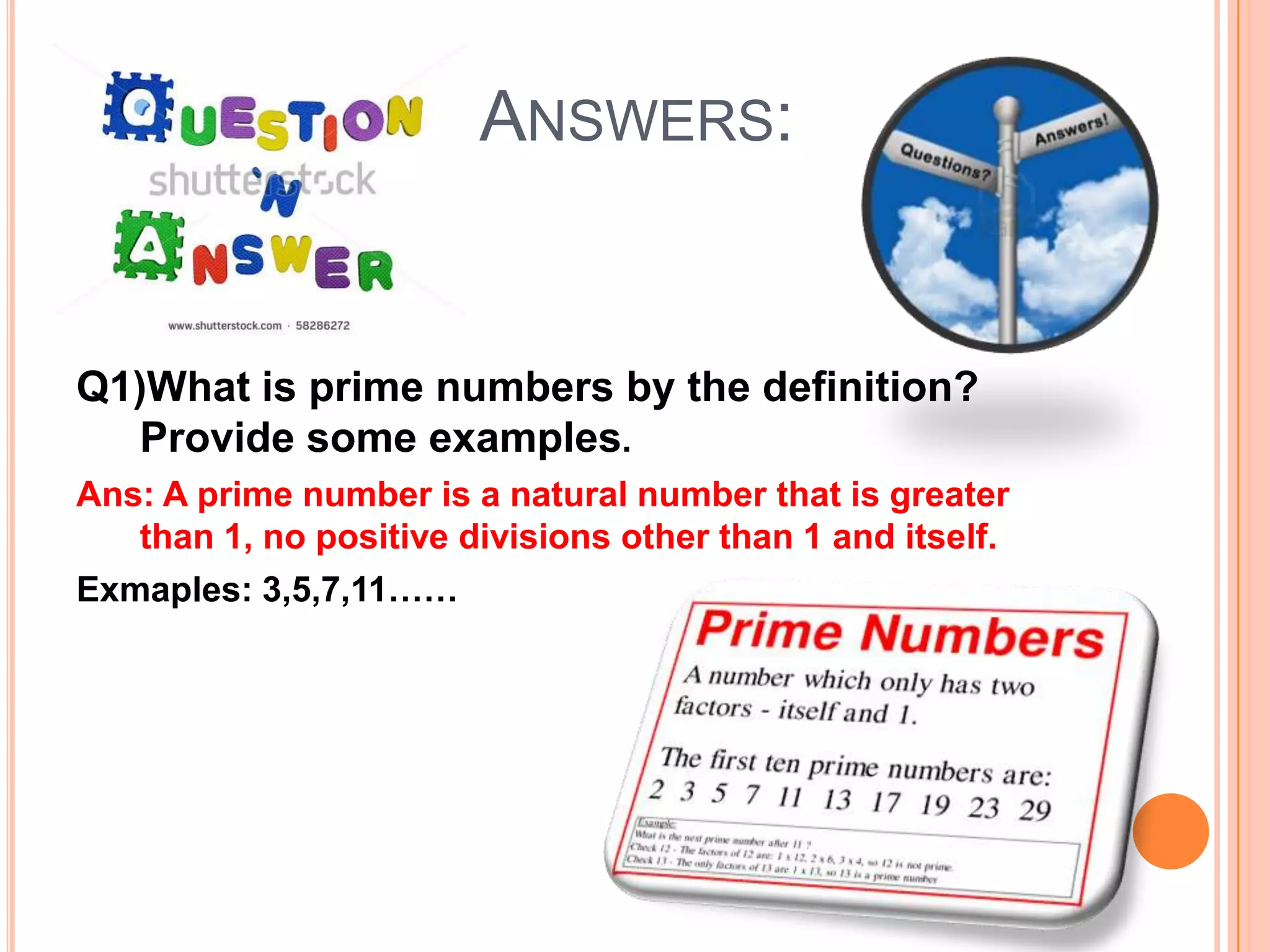 Identifying prime numbers | PPT