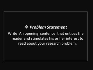Identifying the inquiry and stating the problem(Practical Research) | PPTX
