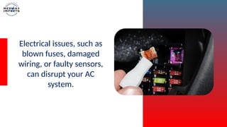 Identifying the Most Common Issues in Car AC Systems PPTX
