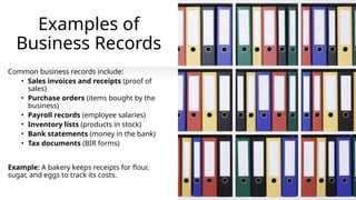 Identifying the Reasons for Keeping Business Records.pptx