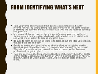 Identifying the right business for your person | PDF