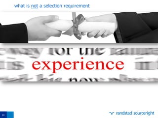 14
what is not a selection requirement
 