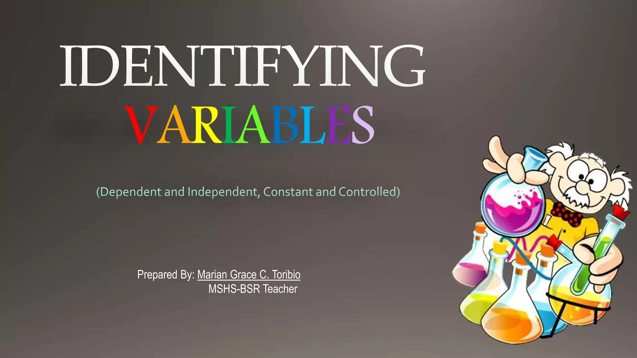 Identifying variables | PPT
