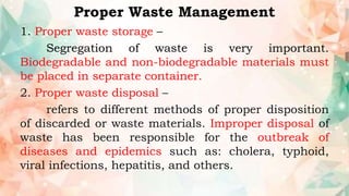 Identify the proper waste management at home, in school and in the community..pptx