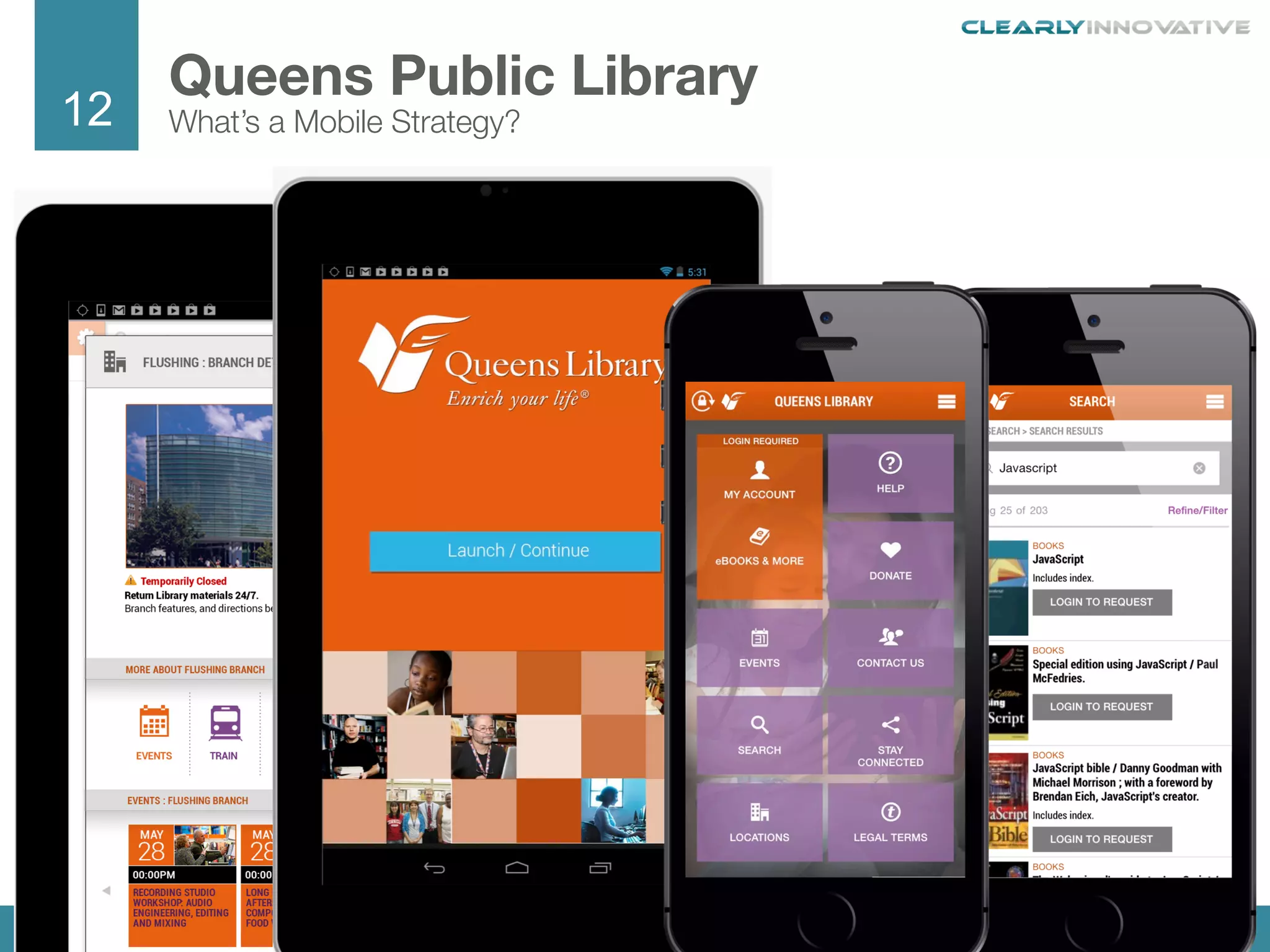 12
We Are Clearly Innovative
Queens Public Library
What’s a Mobile Strategy?
 