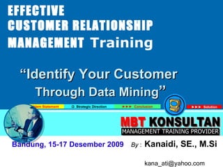 Identify your customer - CRM Training