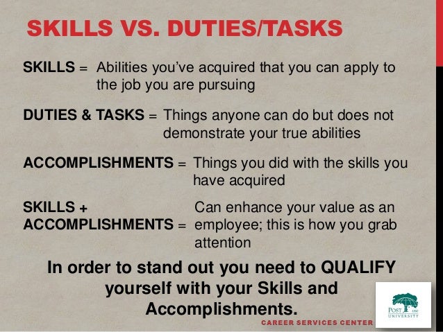 abilities and skills