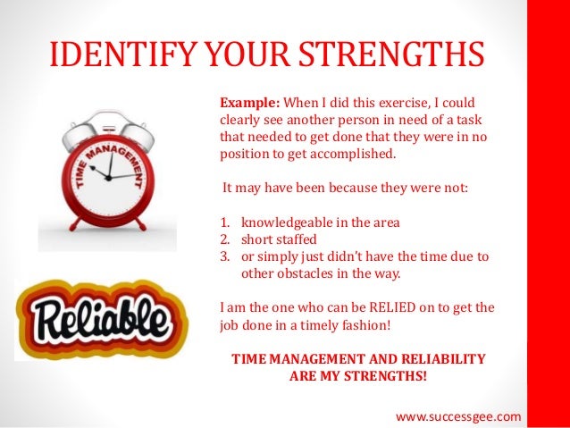 identify your strengths strengths for a job interview